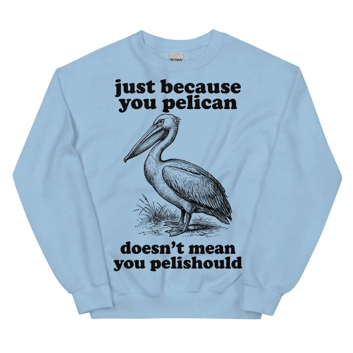 Just Because You Pelican Doesn't Mean You Pelishould Sweatshirt Orbital Clothing