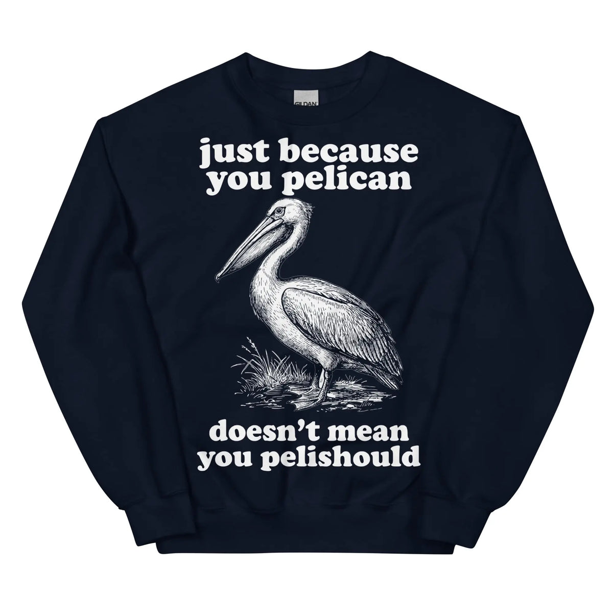 Just Because You Pelican Doesn't Mean You Pelishould Sweatshirt Orbital Clothing