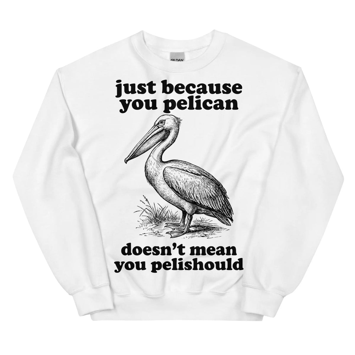 Just Because You Pelican Doesn't Mean You Pelishould Sweatshirt Orbital Clothing