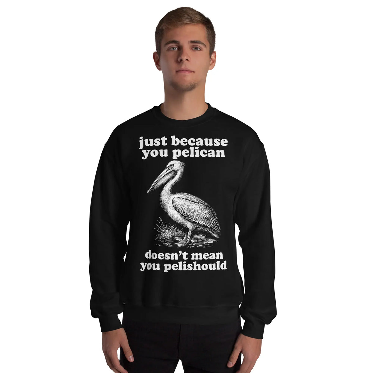 Just Because You Pelican Doesn't Mean You Pelishould Sweatshirt Orbital Clothing