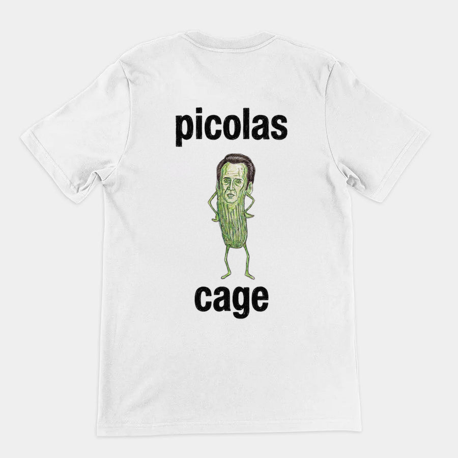 Picolas Cage T-Shirt (backprint) Orbital Clothing