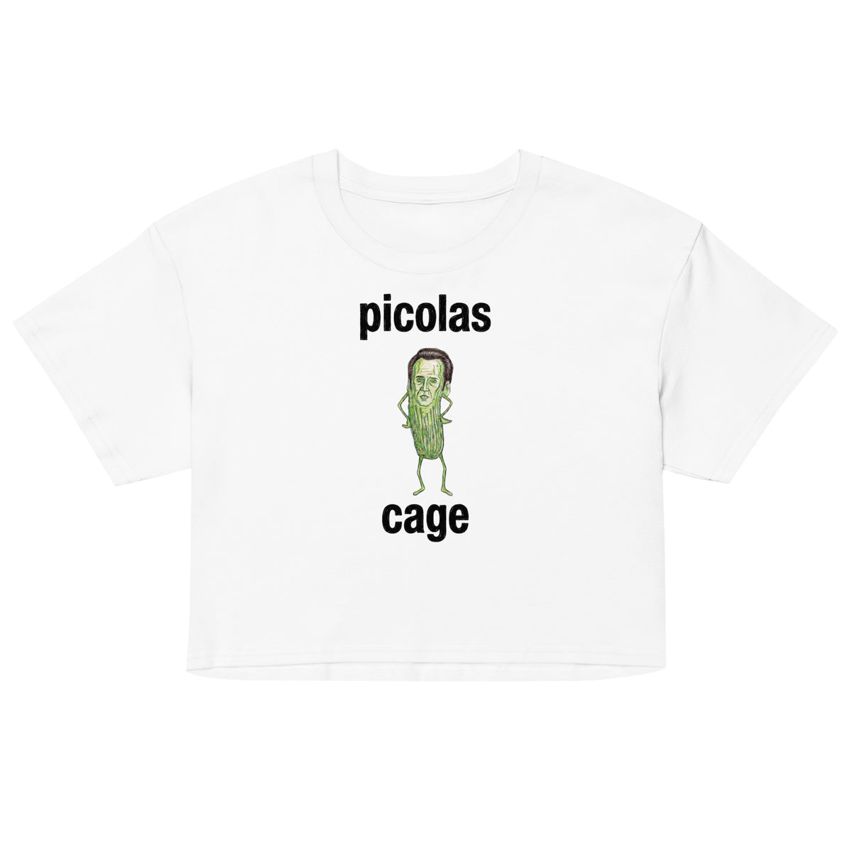 Picolas Cage Women’s crop top Orbital Clothing
