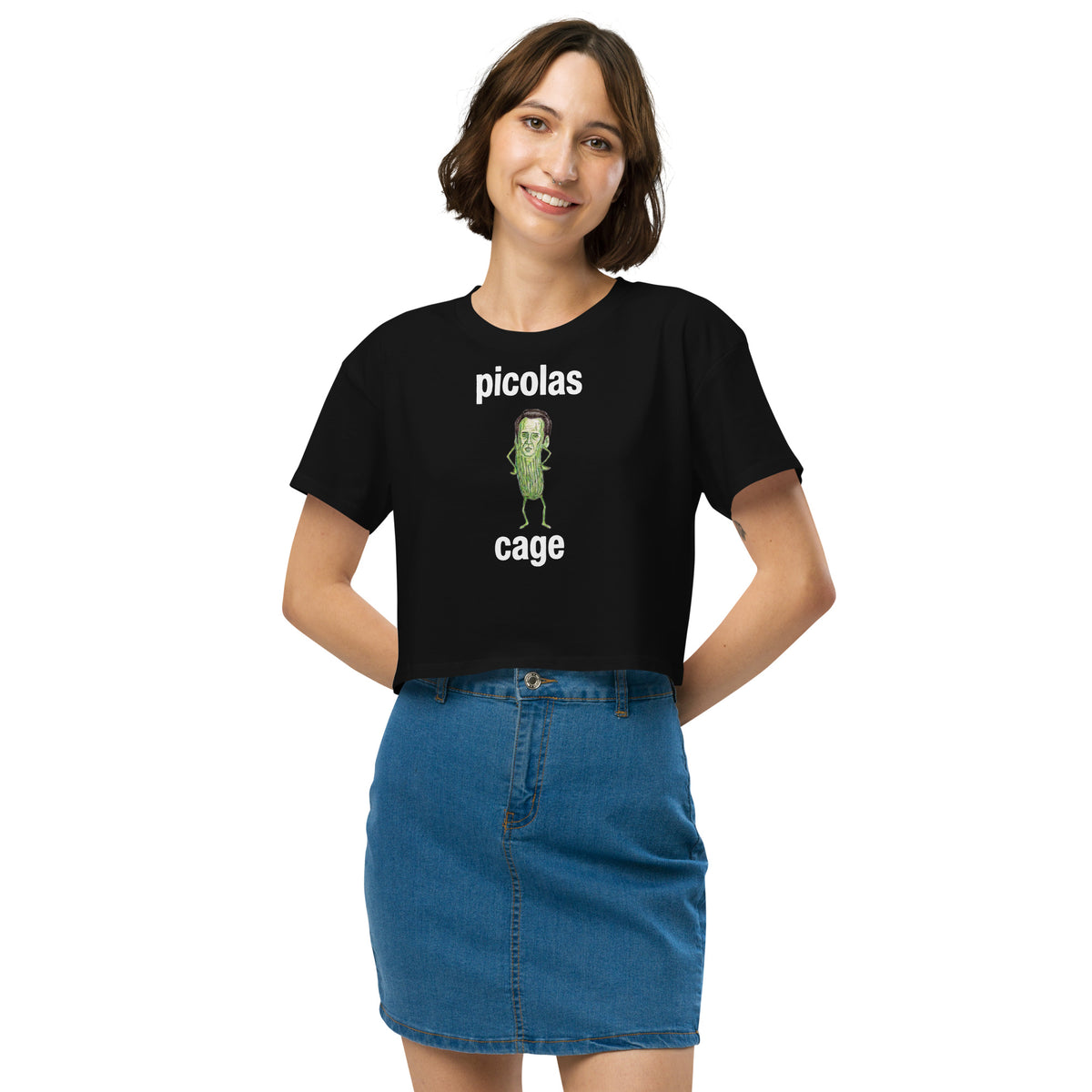 Picolas Cage Women’s crop top Orbital Clothing