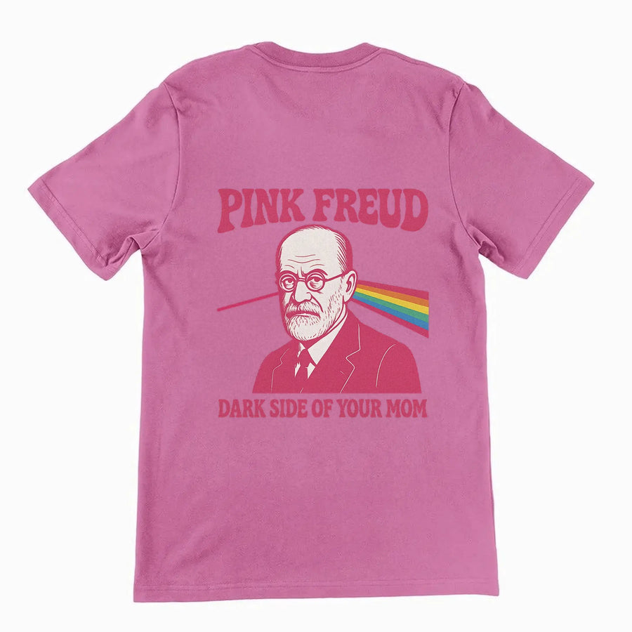 Pink Freud Dark Side of your Mom T-Shirt (backprint) Orbital Clothing
