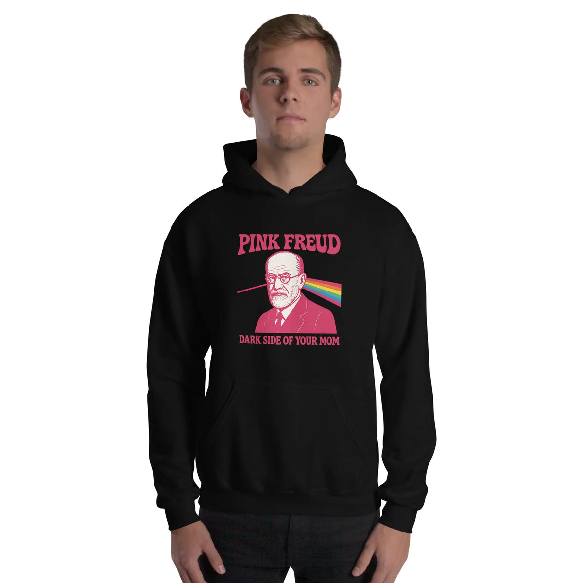Pink Freud Dark Side of your Mom Hoodie Orbital Clothing