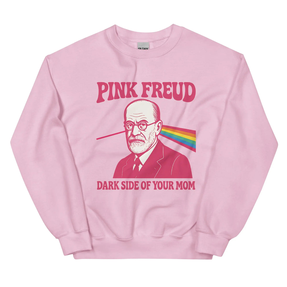 Pink Freud Dark Side of your Mom Sweatshirt Orbital Clothing