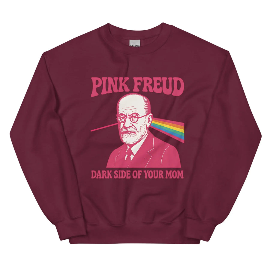 Pink Freud Dark Side of your Mom Sweatshirt Orbital Clothing
