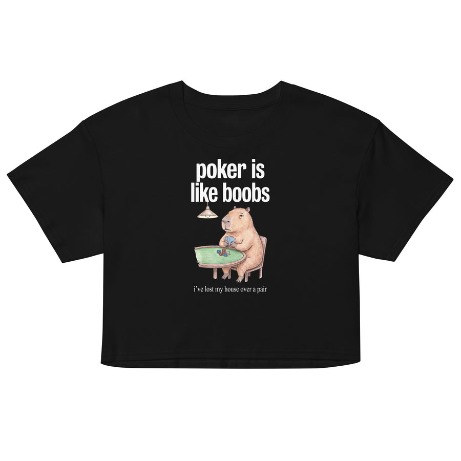 Poker Is Like Boobs Women’s crop top Orbital Clothing