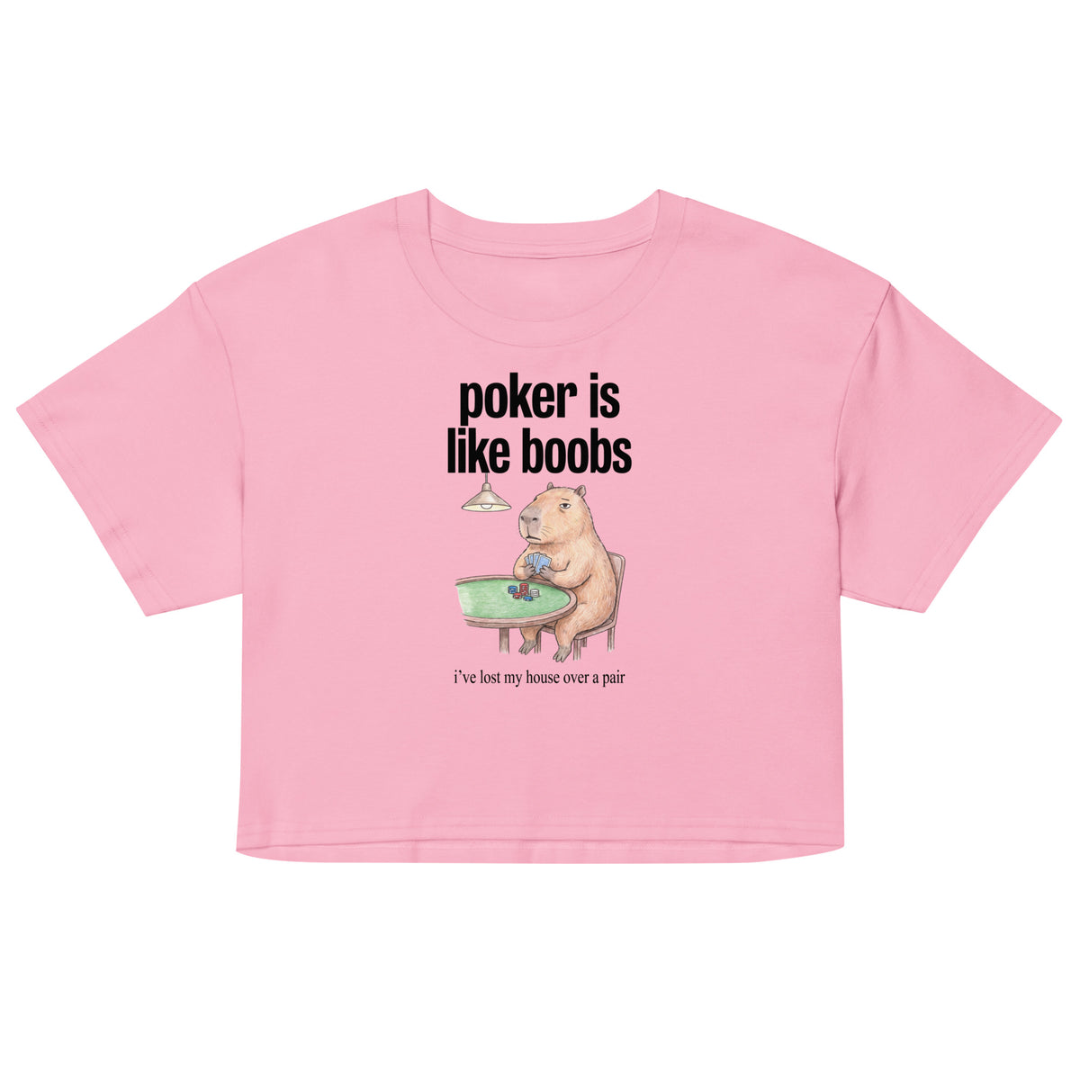 Poker Is Like Boobs Women’s crop top Orbital Clothing