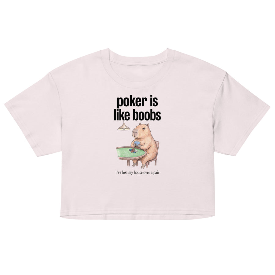 Poker Is Like Boobs Women’s crop top Orbital Clothing