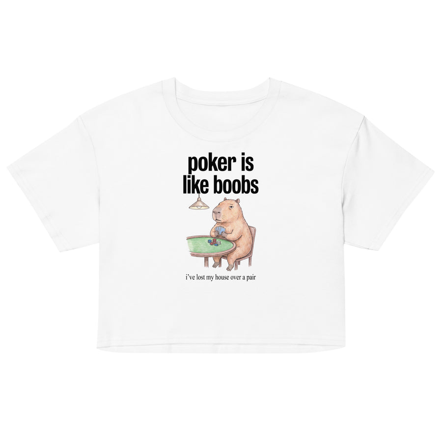 Poker Is Like Boobs Women’s crop top Orbital Clothing