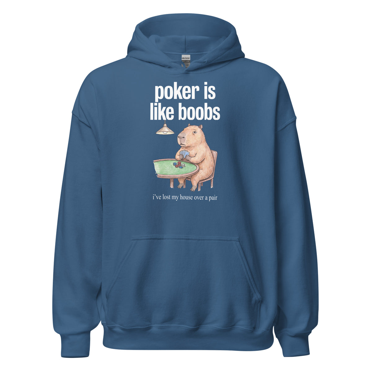 Poker Is Like Boobs Hoodie Orbital Clothing