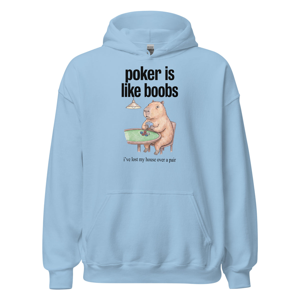 Poker Is Like Boobs Hoodie Orbital Clothing