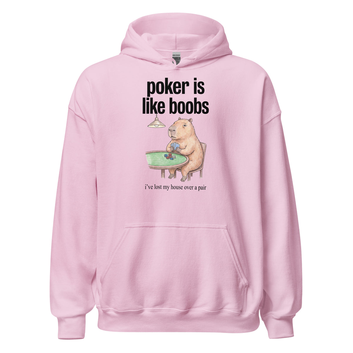 Poker Is Like Boobs Hoodie Orbital Clothing
