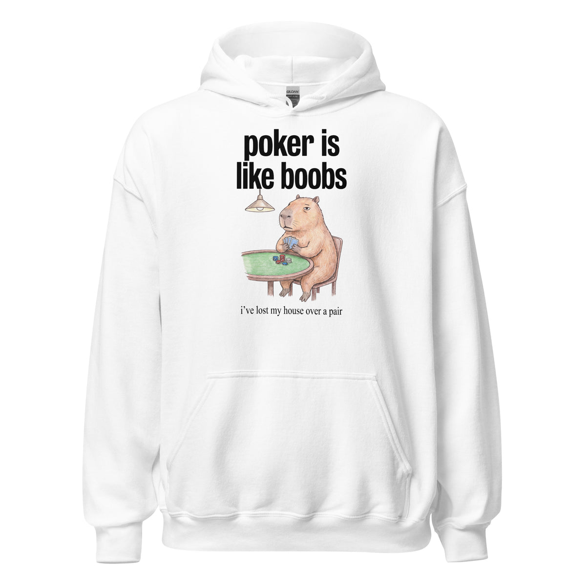 Poker Is Like Boobs Hoodie Orbital Clothing