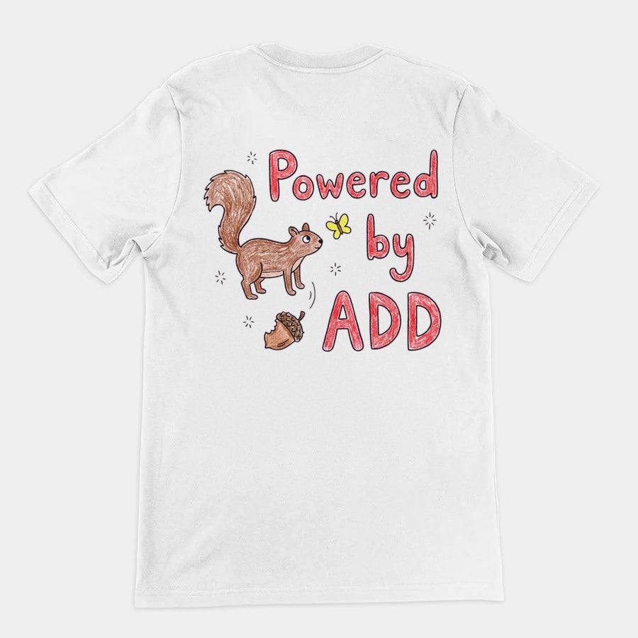 Powered By ADD T-Shirt (backprint) Orbital Clothing