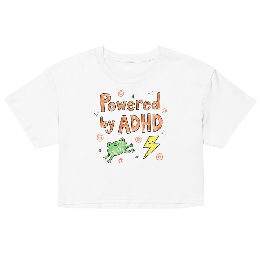 Powered By ADHD Women’s crop top Orbital Clothing