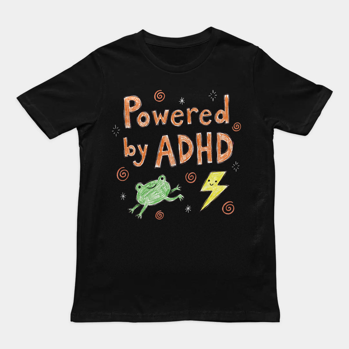 Powered By ADHD T-Shirt Orbital Clothing