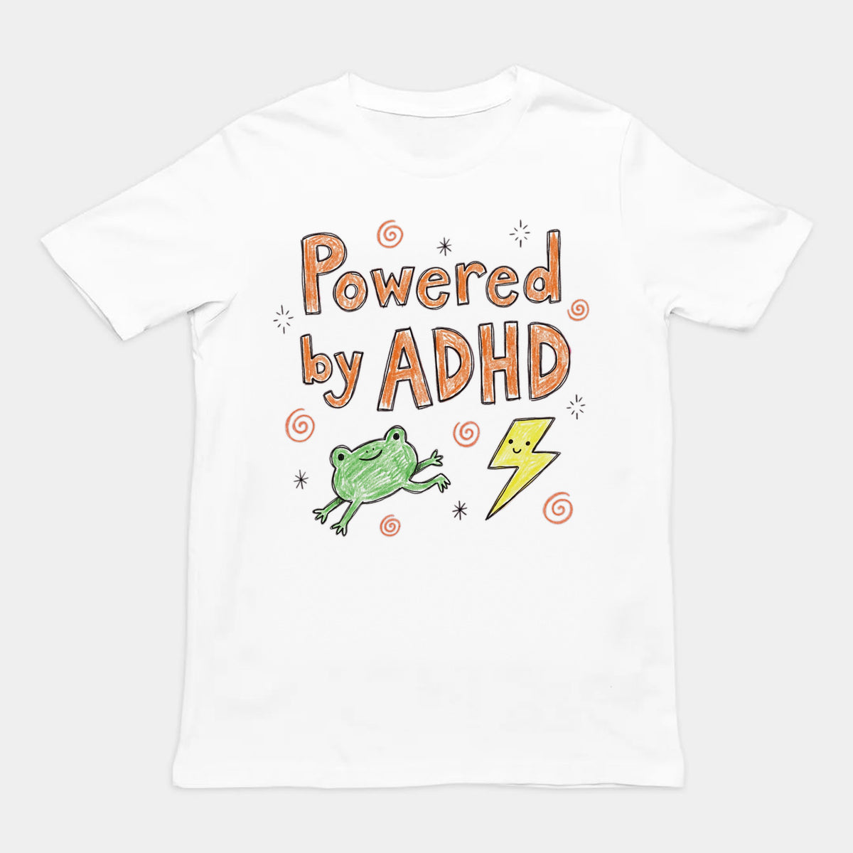 Powered By ADHD T-Shirt Orbital Clothing