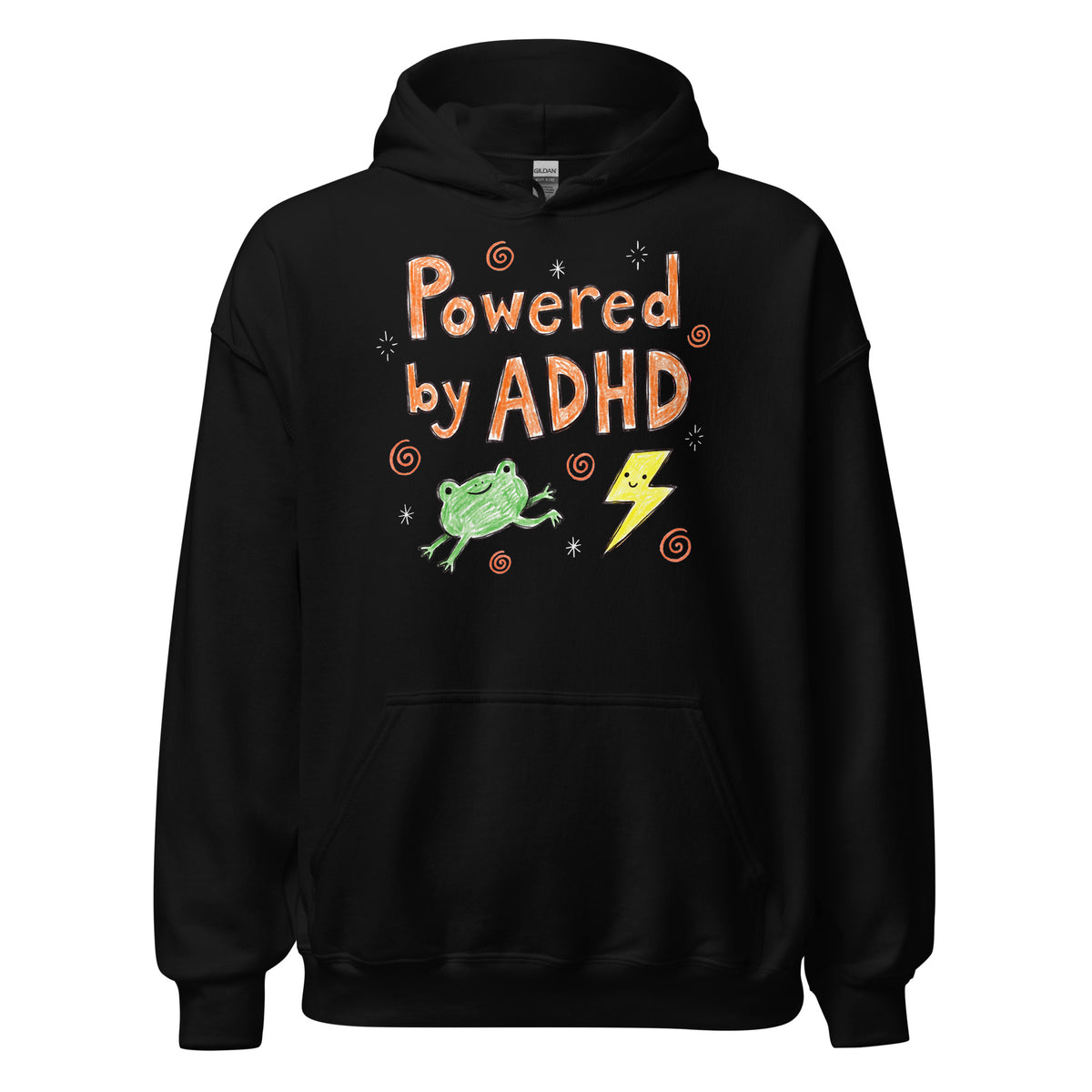 Powered By ADHD Hoodie Orbital Clothing