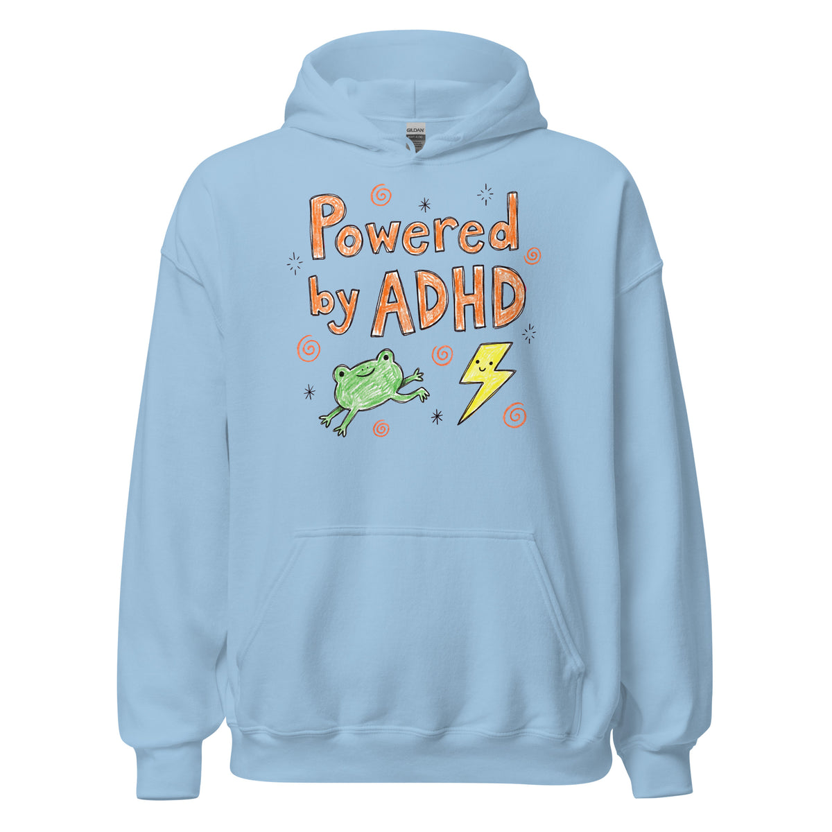 Powered By ADHD Hoodie Orbital Clothing