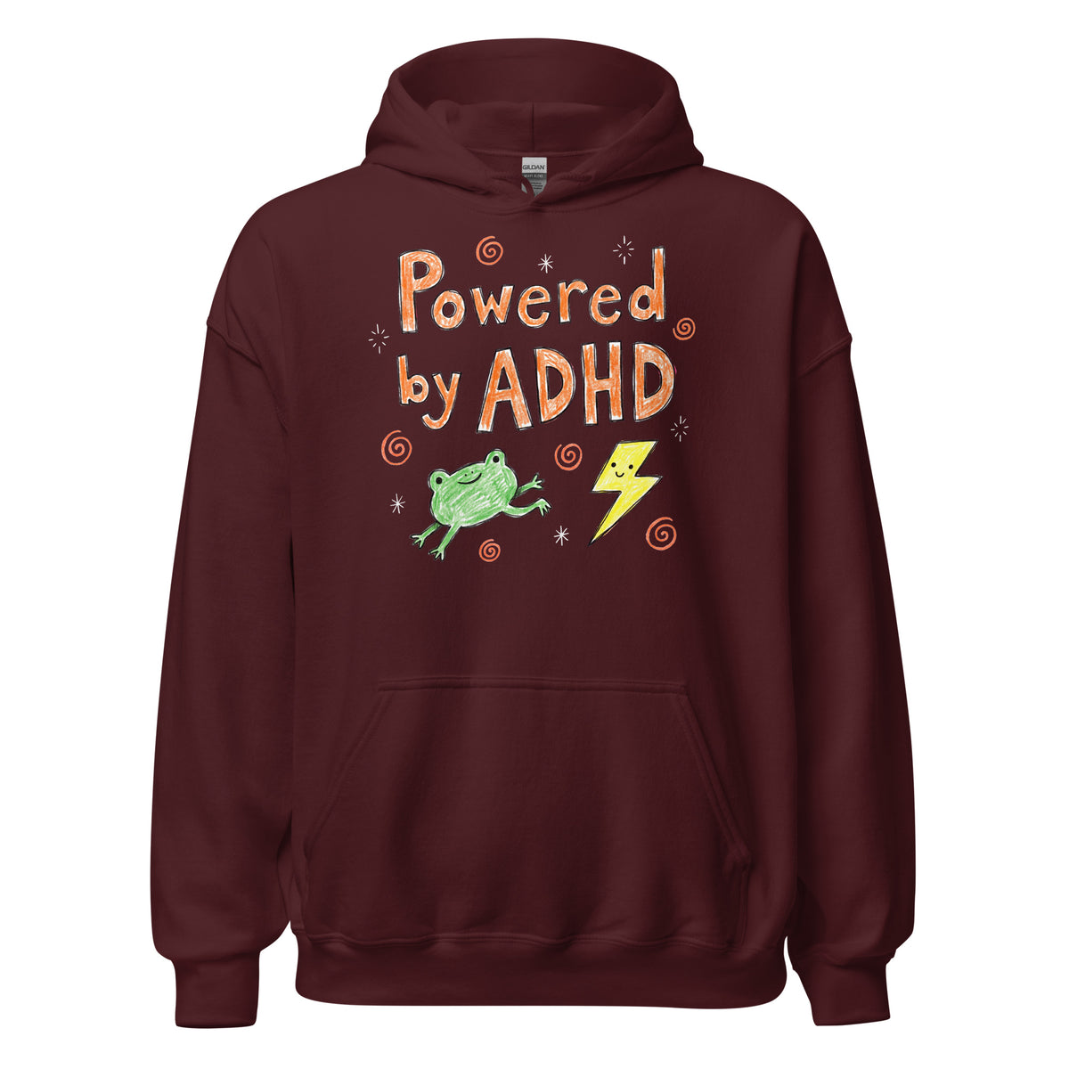 Powered By ADHD Hoodie Orbital Clothing