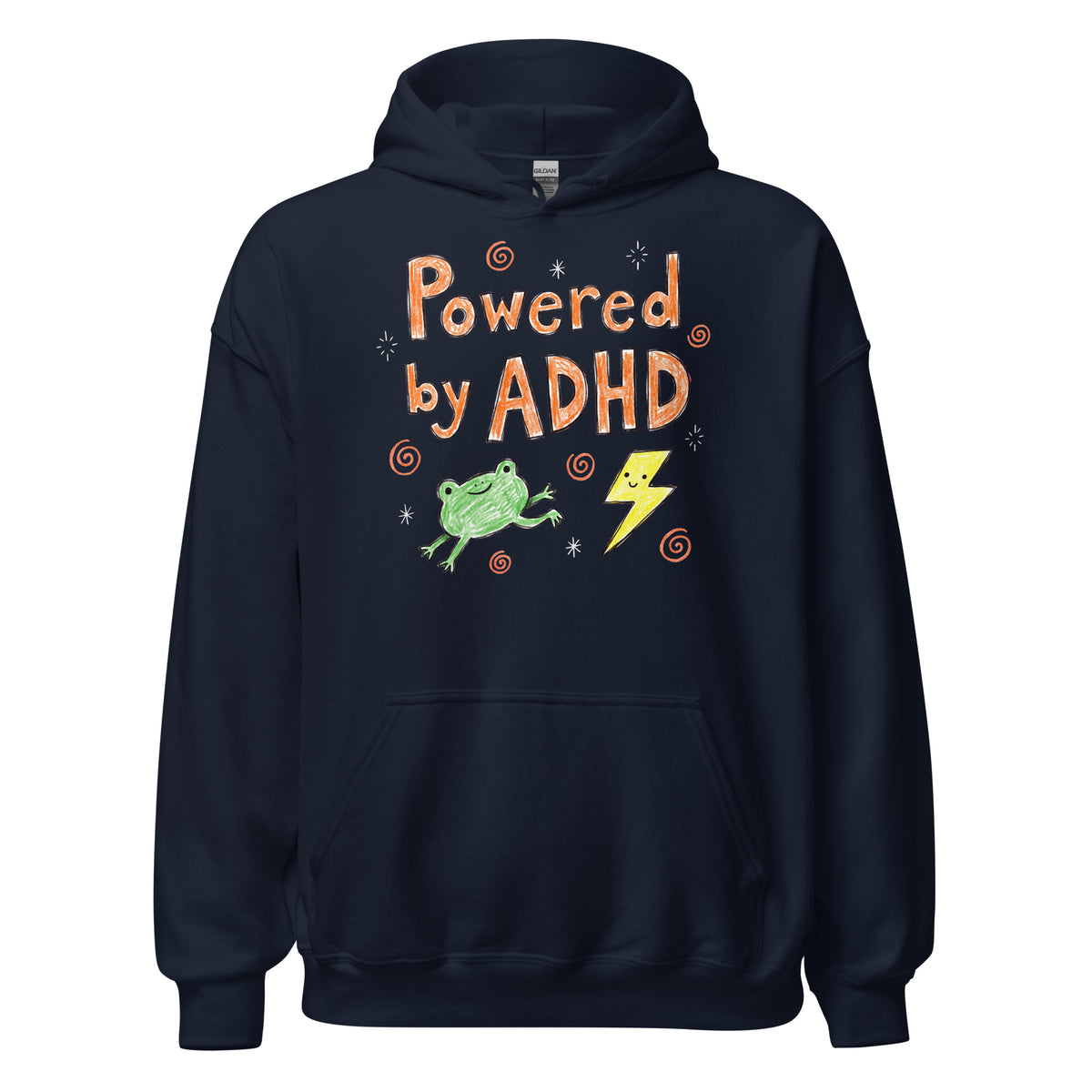 Powered By ADHD Hoodie Orbital Clothing