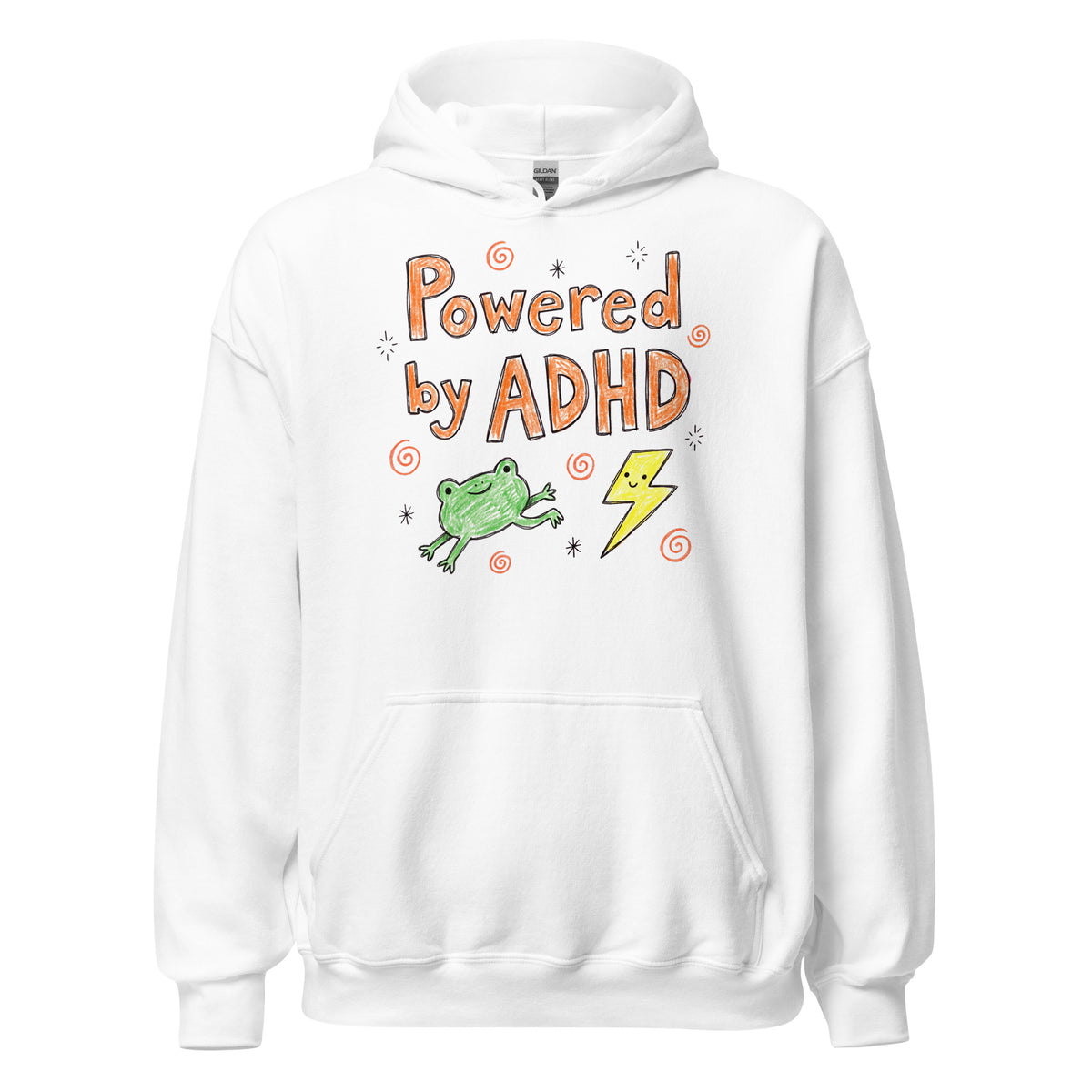 Powered By ADHD Hoodie Orbital Clothing