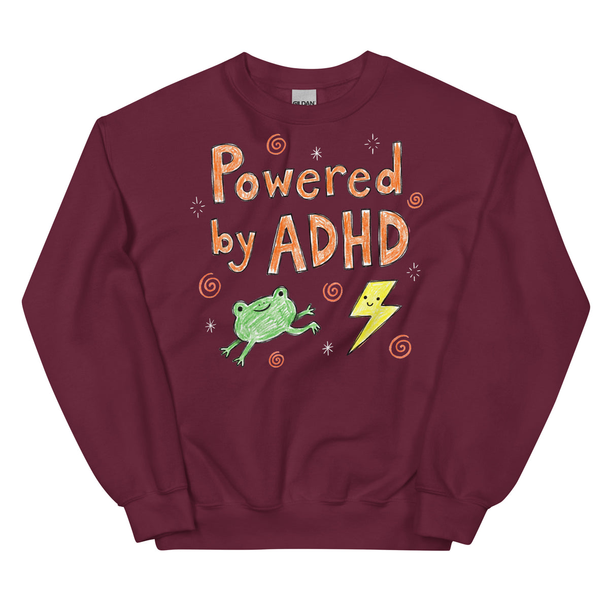 Powered By ADHD Sweatshirt Orbital Clothing
