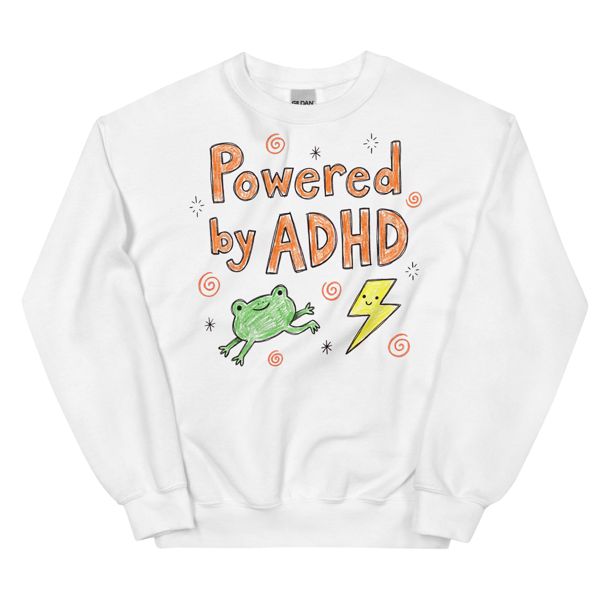 Powered By ADHD Sweatshirt Orbital Clothing