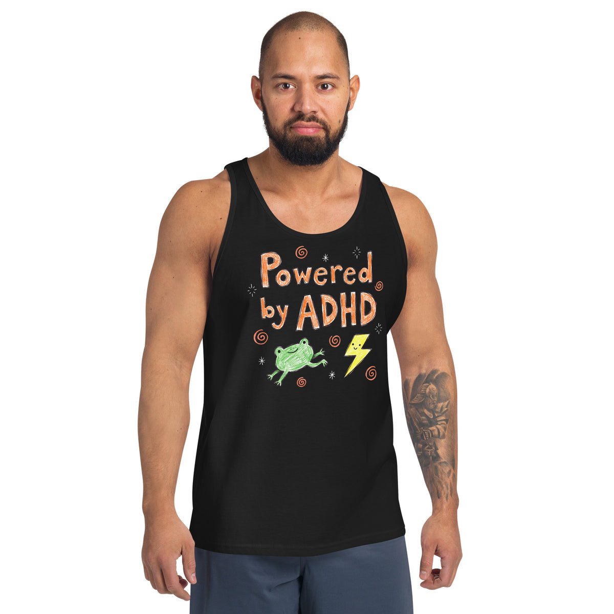 Powered By ADHD Tank Top Orbital Clothing