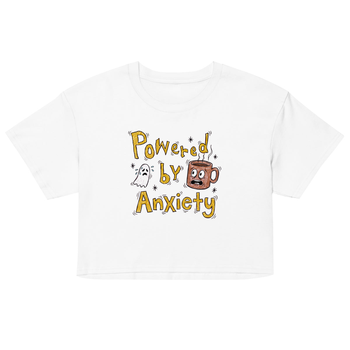 Powered By Anxiety Women’s crop top Orbital Clothing