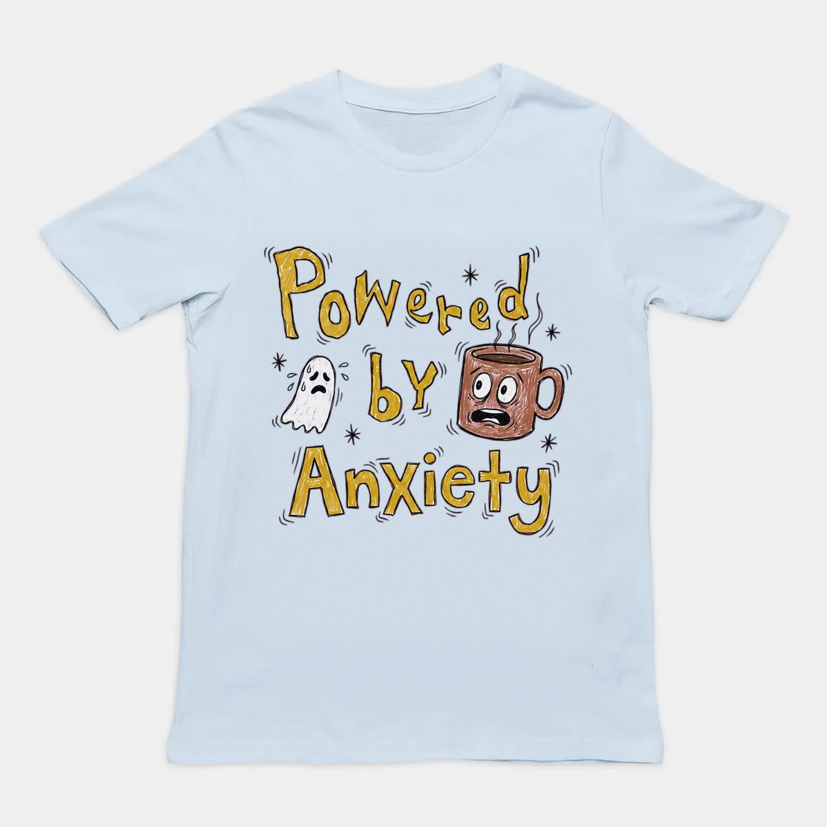 Powered By Anxiety T-Shirt Orbital Clothing