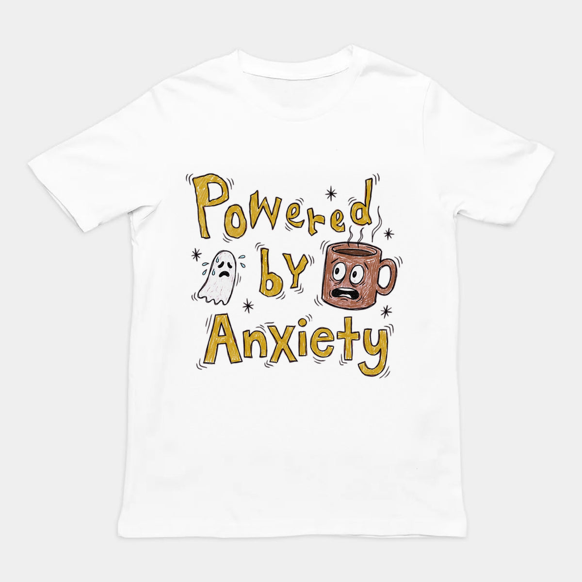 Powered By Anxiety T-Shirt Orbital Clothing