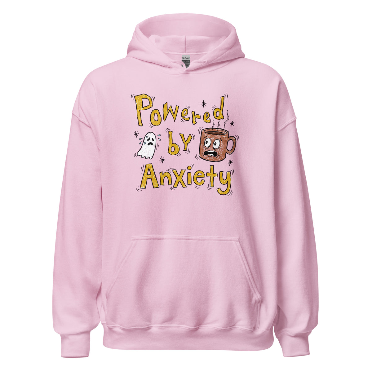 Powered By Anxiety Hoodie Orbital Clothing