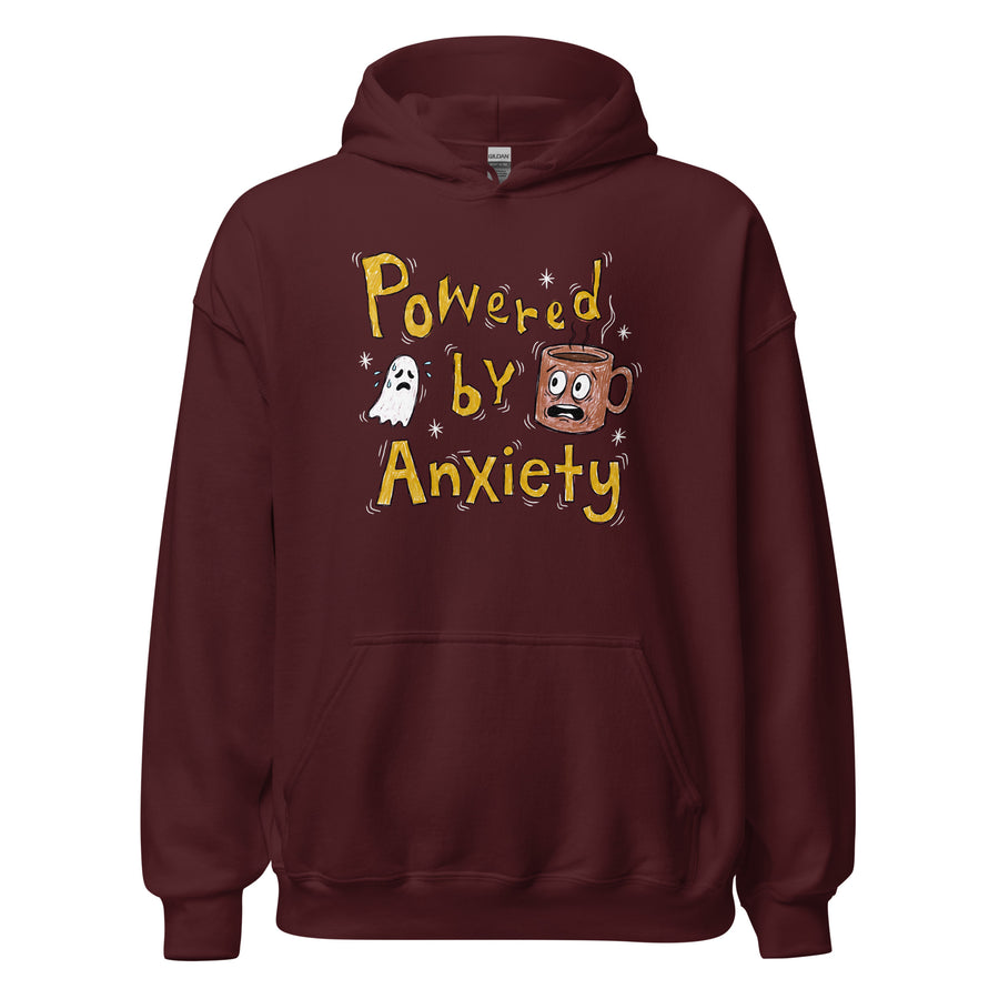 Powered By Anxiety Hoodie Orbital Clothing