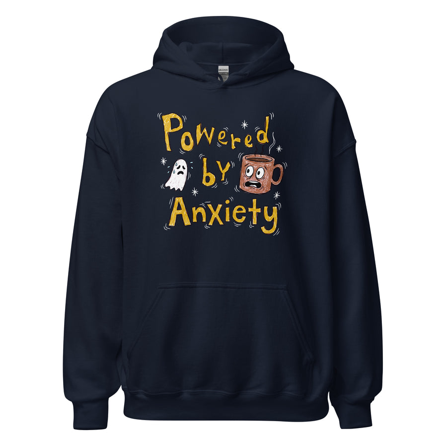Powered By Anxiety Hoodie Orbital Clothing