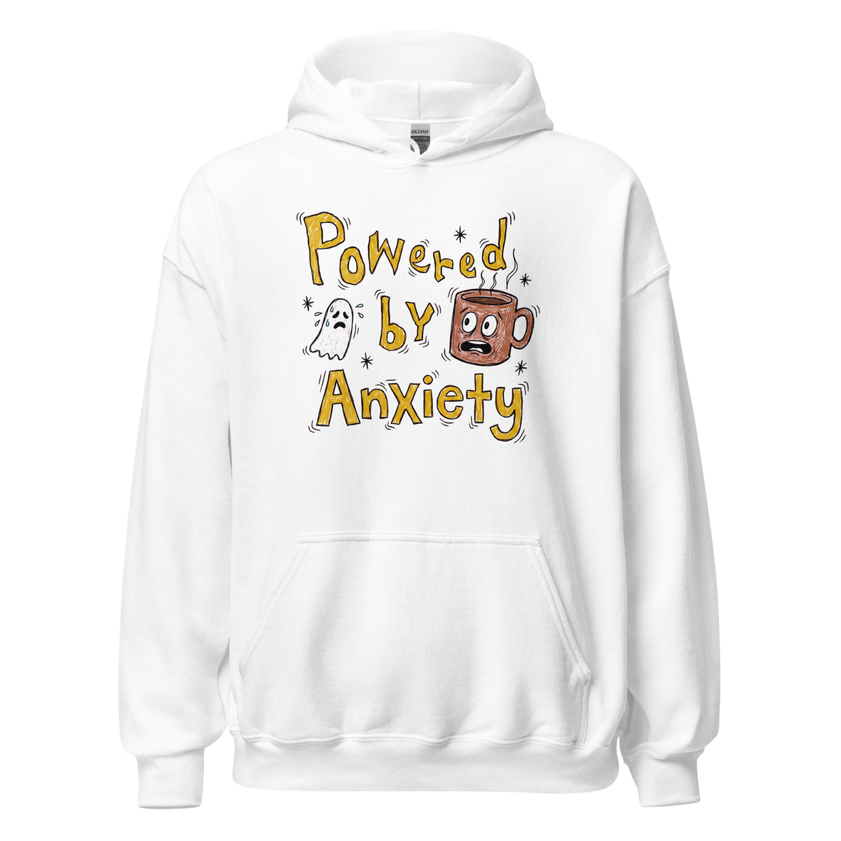 Powered By Anxiety Hoodie Orbital Clothing