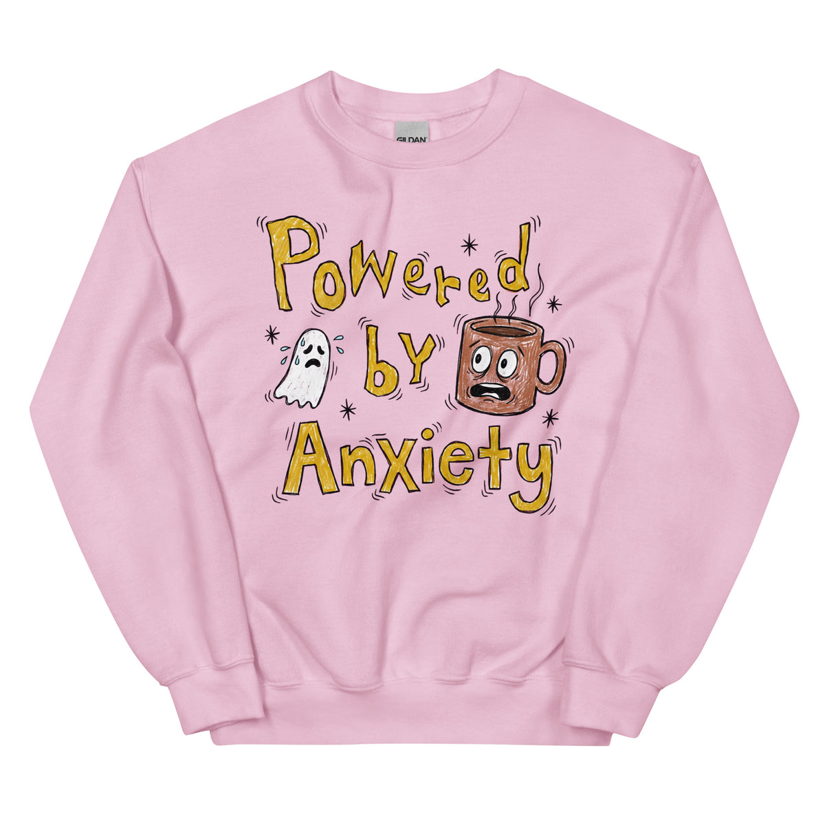 Powered By Anxiety Sweatshirt Orbital Clothing