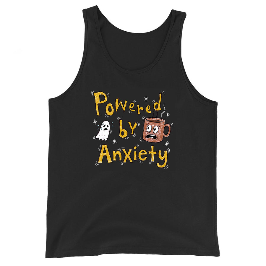 Powered By Anxiety Tank Top Orbital Clothing