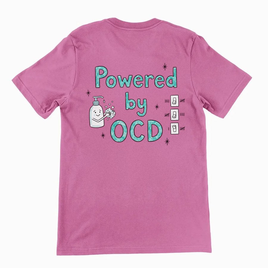 Powered By OCD T-Shirt (backprint) Orbital Clothing