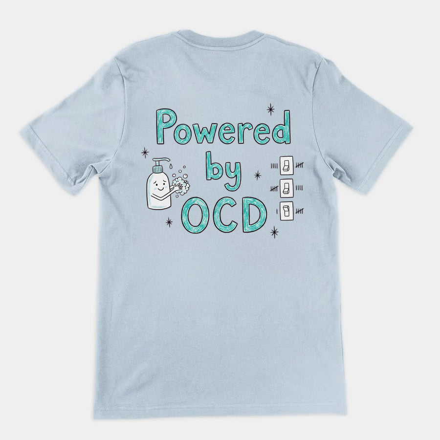 Powered By OCD T-Shirt (backprint) Orbital Clothing