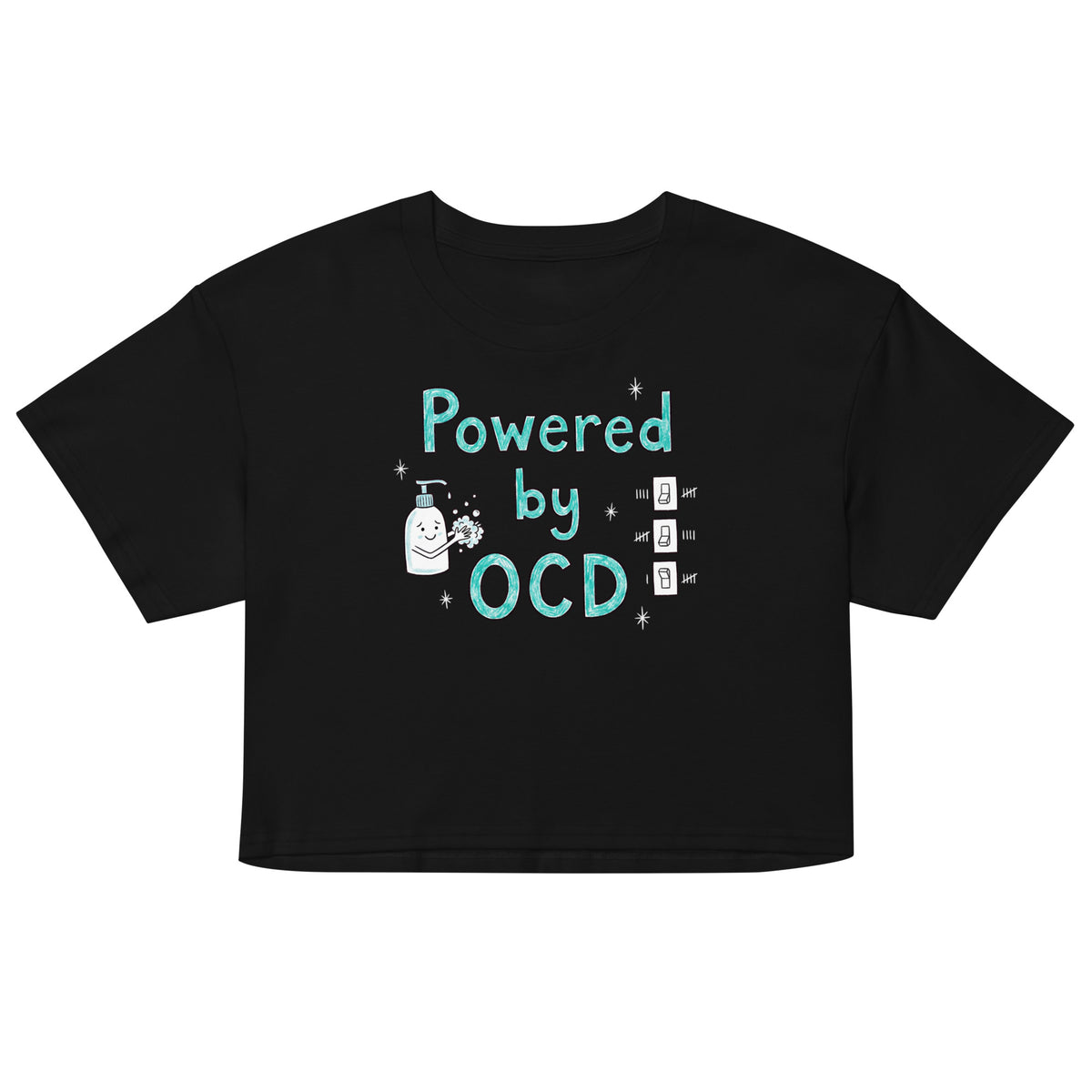 Powered By OCD Women’s crop top Orbital Clothing