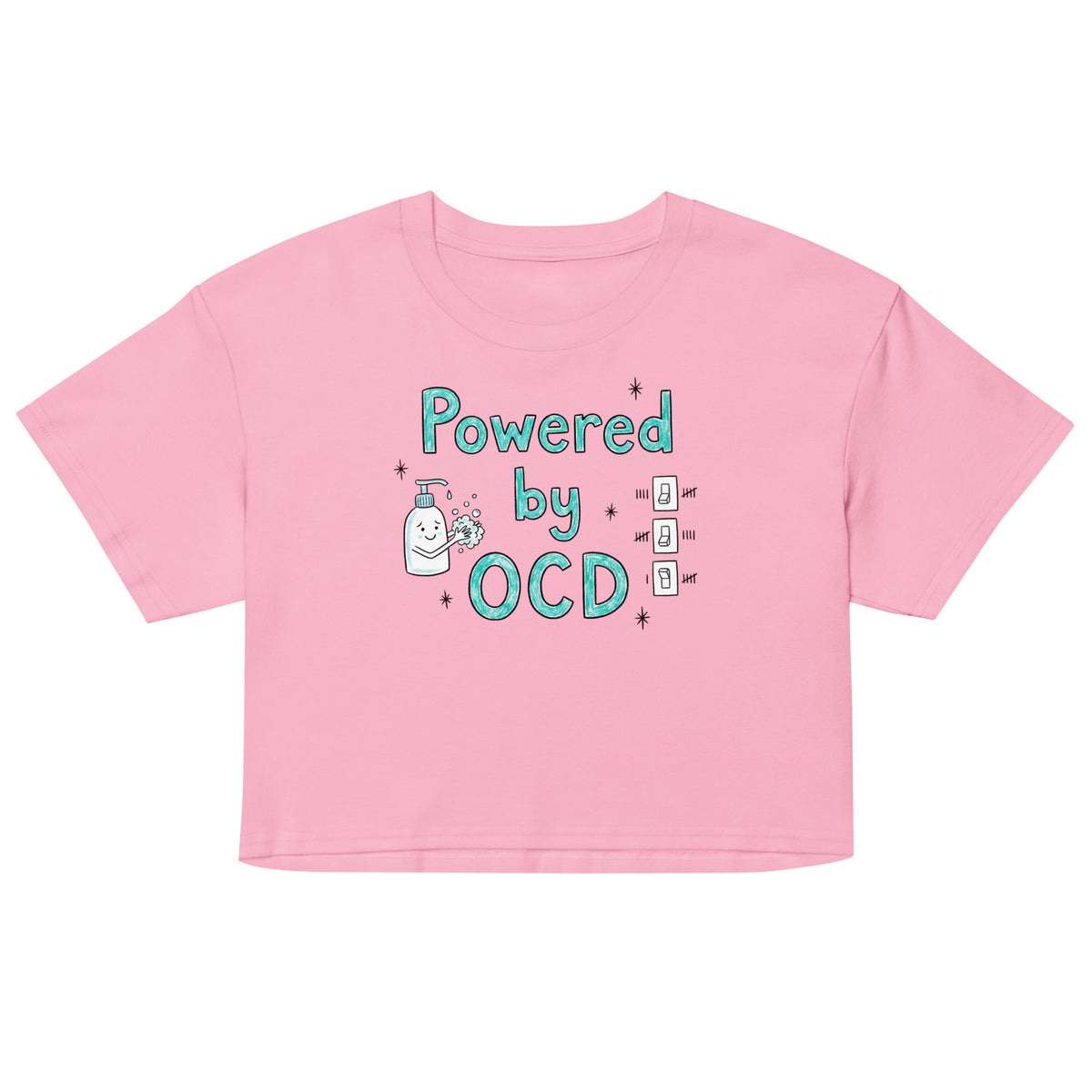 Powered By OCD Women’s crop top Orbital Clothing