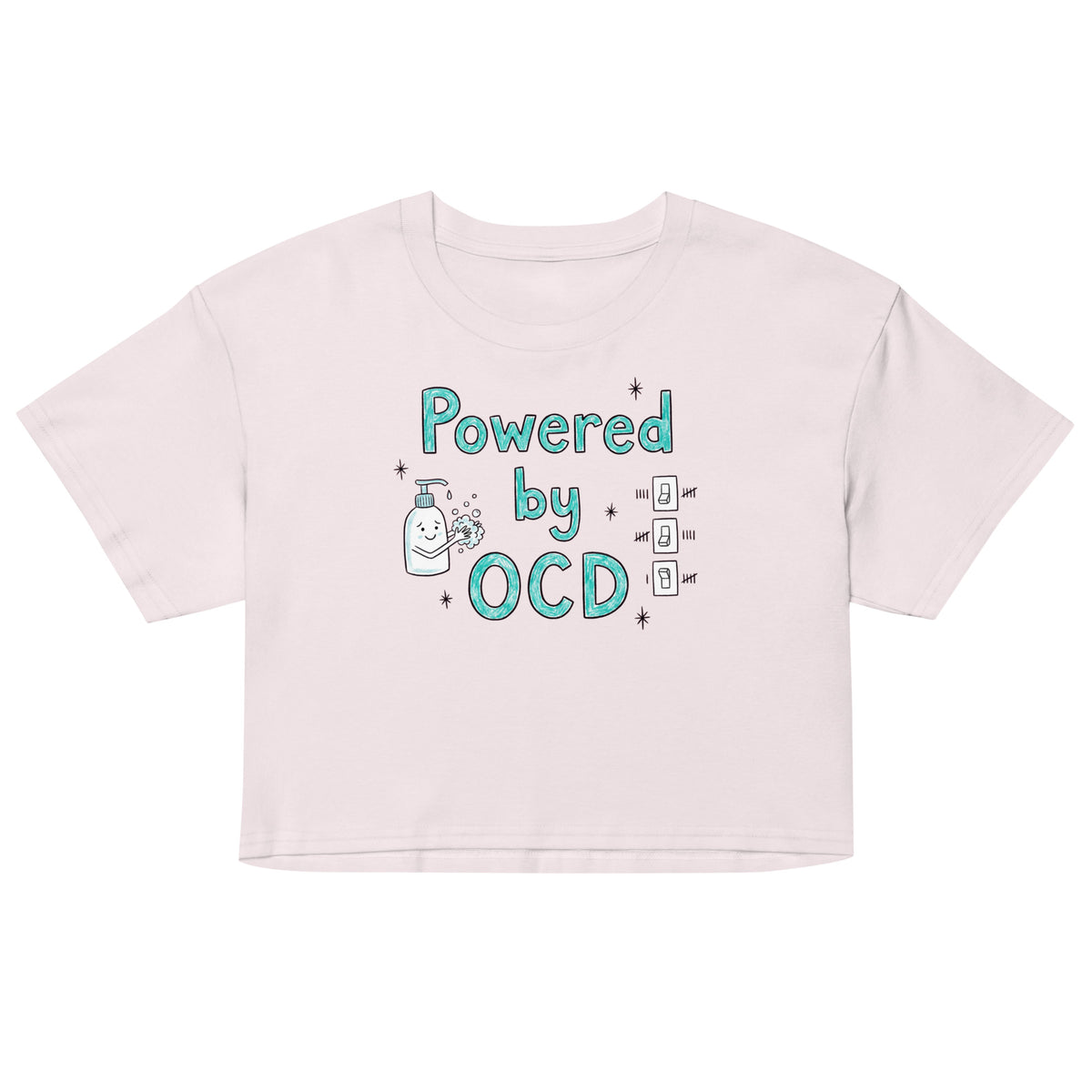 Powered By OCD Women’s crop top Orbital Clothing