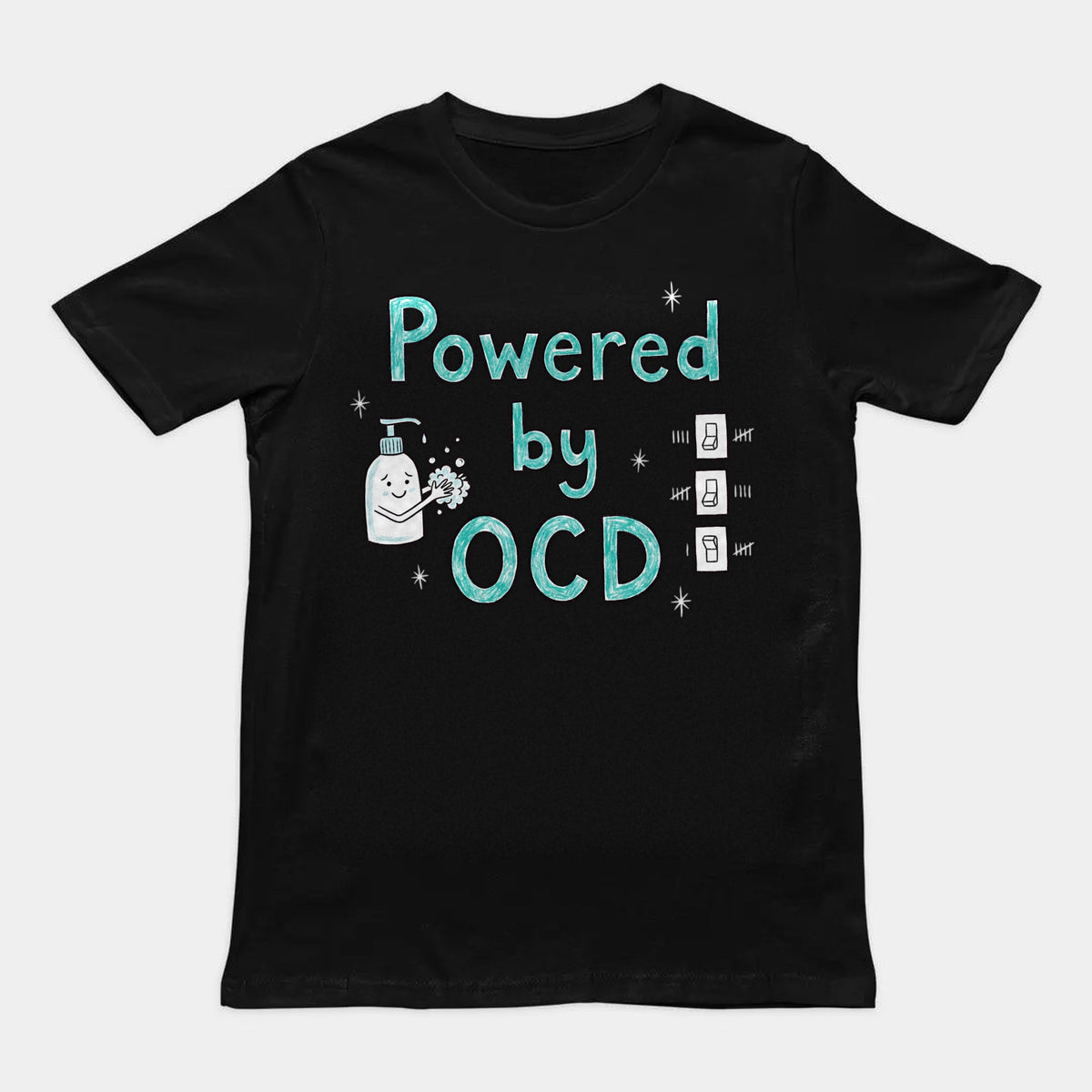 Powered By OCD T-Shirt Orbital Clothing