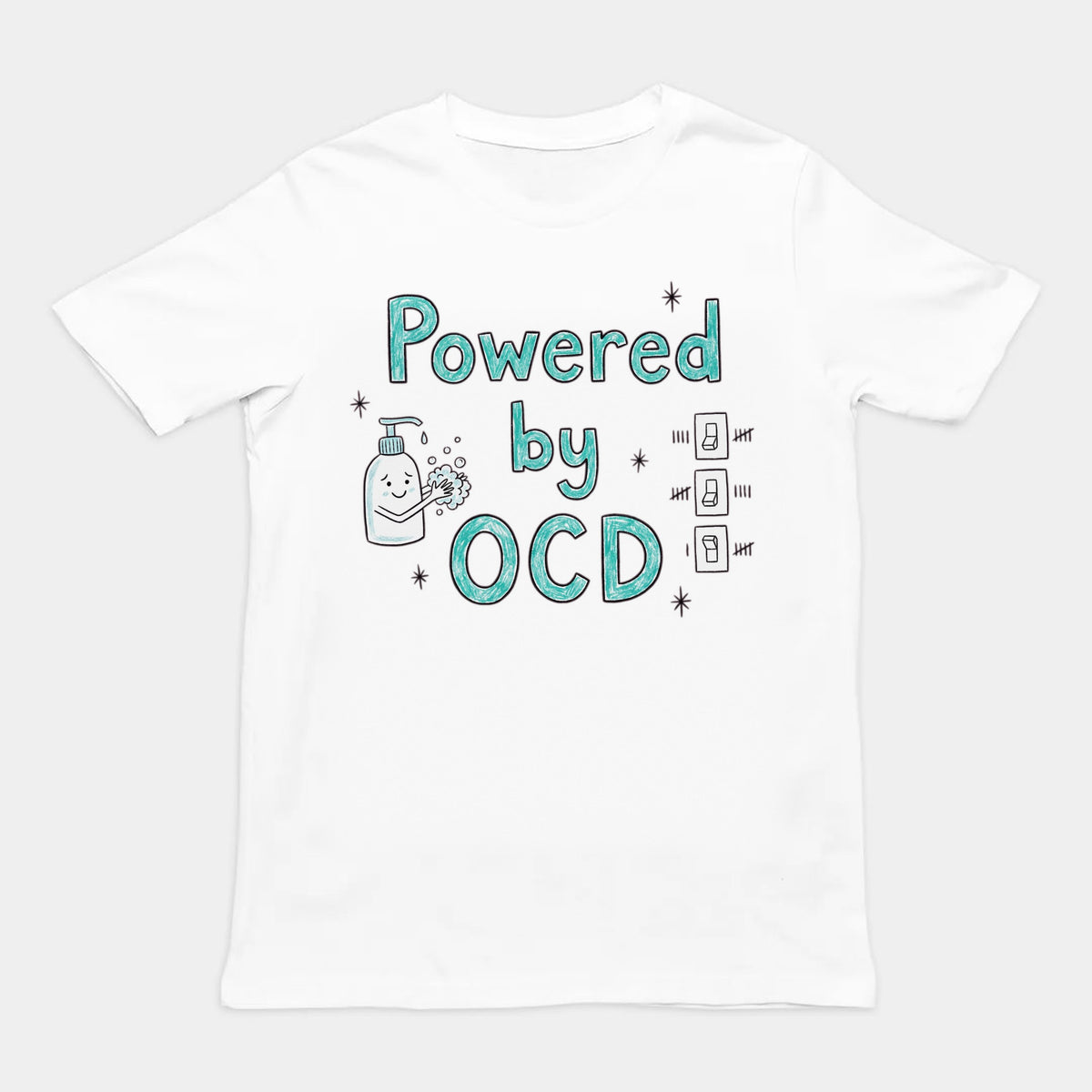 Powered By OCD T-Shirt Orbital Clothing