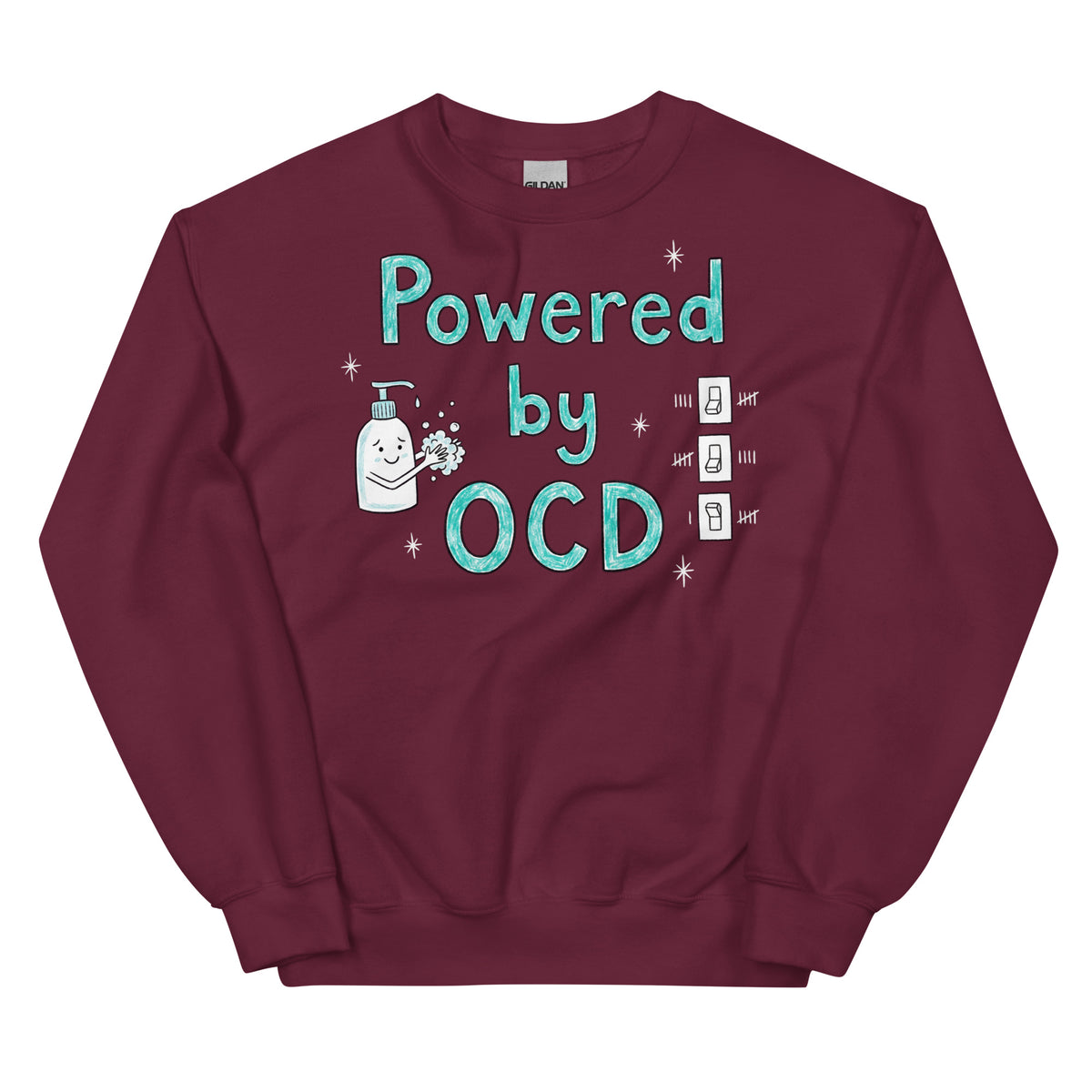 Powered By OCD Sweatshirt Orbital Clothing