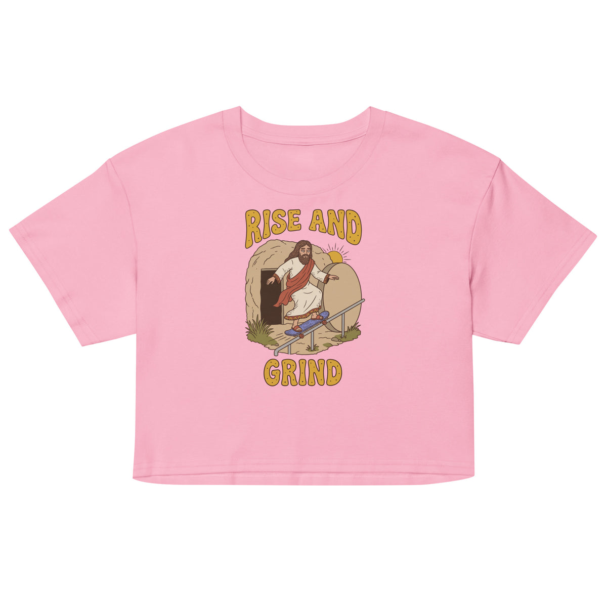 Rise And Grind Women’s crop top Orbital Clothing