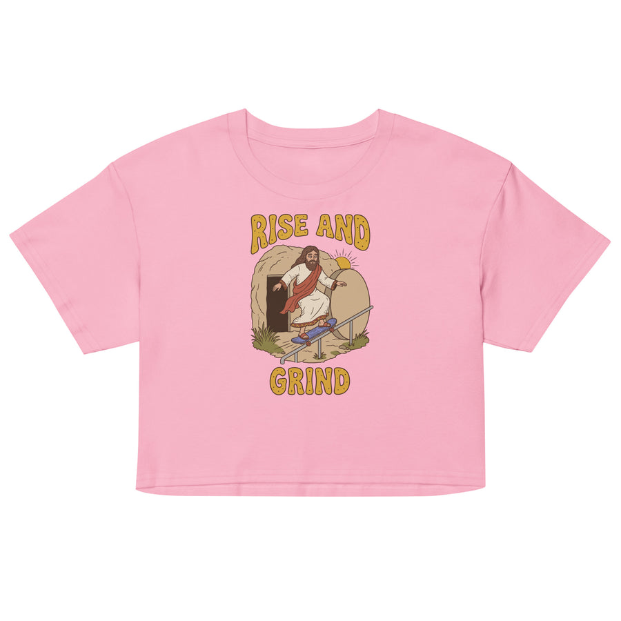 Rise And Grind Women’s crop top Orbital Clothing